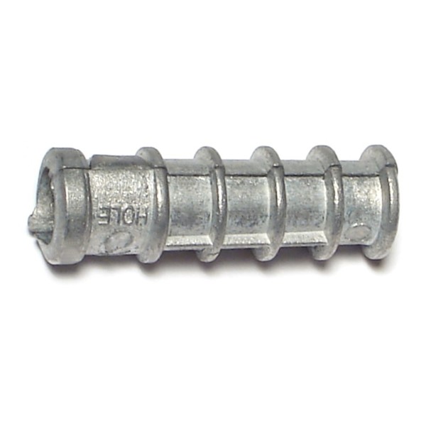 Midwest Fastener Long Lag Shield, 1/4" Dia, Alloy Steel Zinc Plated, 50 PK 04185